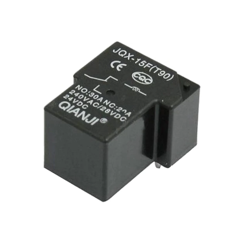 JQX-15F-T90-1H-24VDC T Röle 24VDC 30A SPST-NO (1 Form A) PCB Tip 5 Pin Güç Rölesi